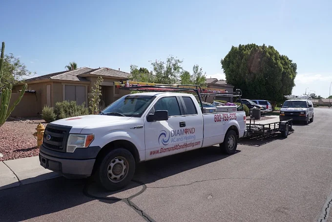 Diamond AC & Heating service van