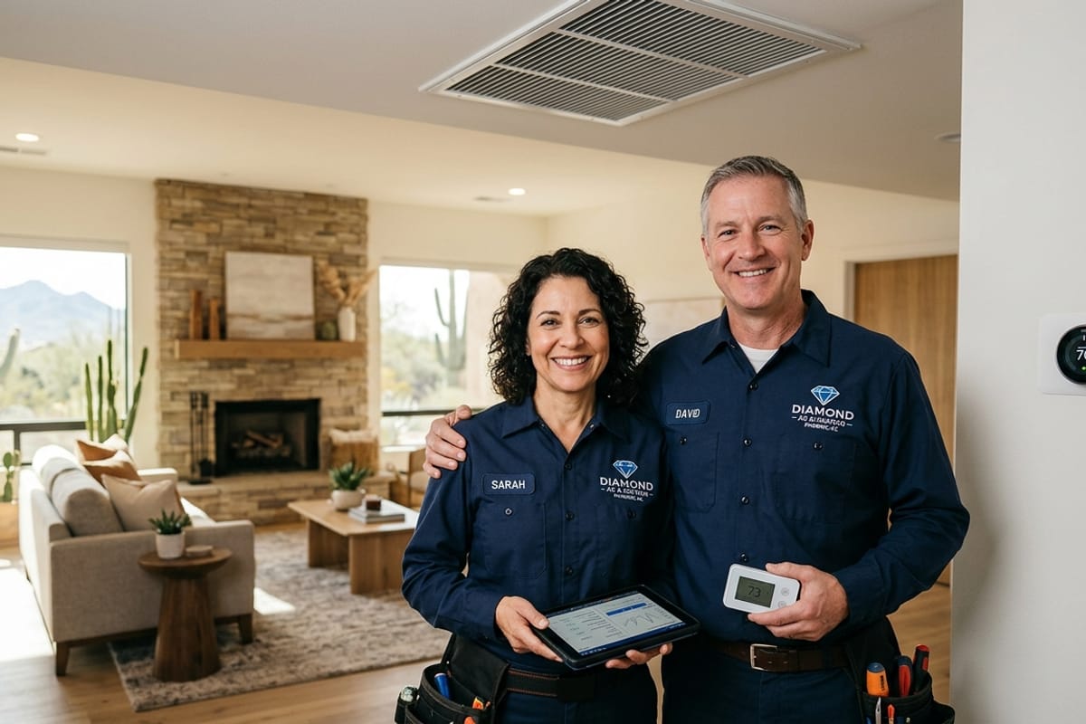 Diamond AC & Heating family-owned technicians