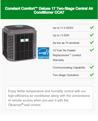 AC Constant Comfort Delux Series 2