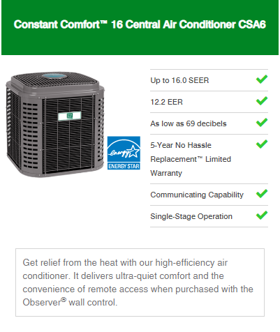 AC Constant Comfort Series 1