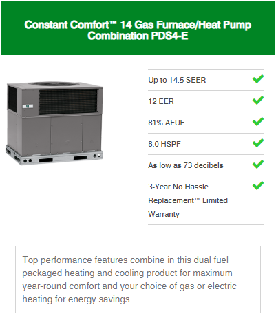 Packaged Products Constant Comfort™ Series 1